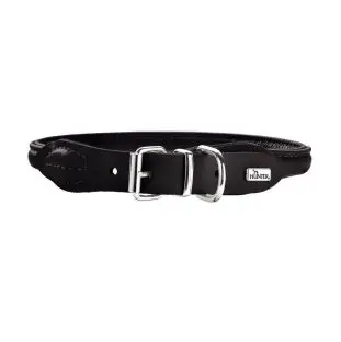 HUNTER Round & Soft Petit halsbånd Elg 60, sort - Hundehalsbånd